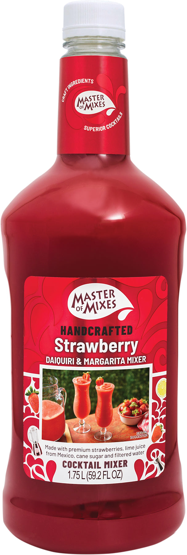 Master of Mixes Handcrafted Strawberry Cocktail Mixer Bottle