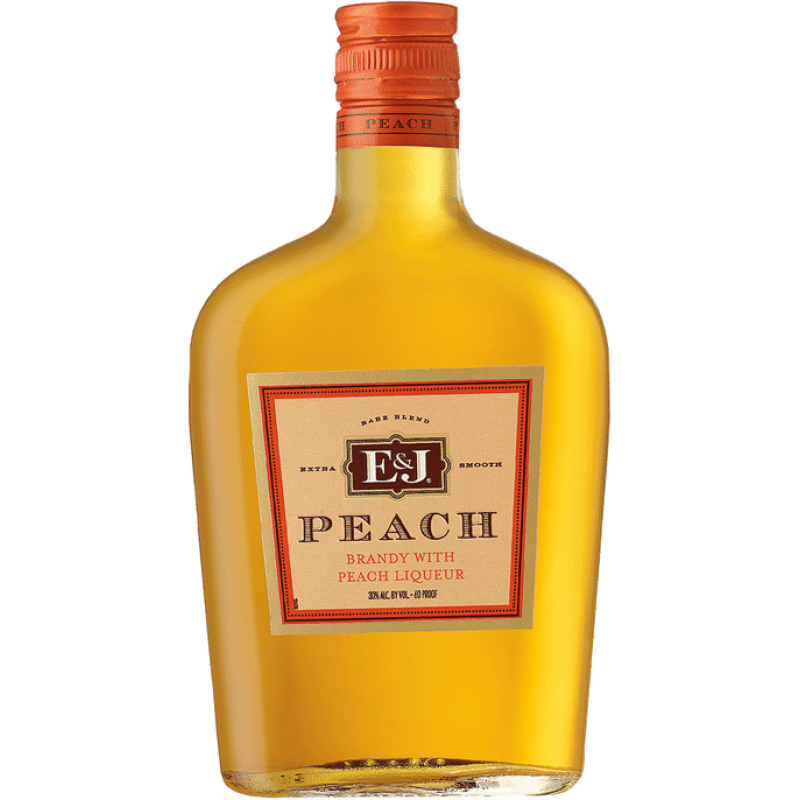 E & J VS Peach Brandy Bottle