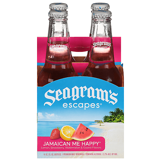 Seagram's Escapes Jamaican Me Happy Premium Malt Beverage Bottles