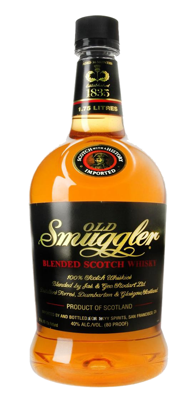 Old Smuggler 80 Proof Blended Scotch Whisky Bottle