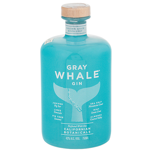 Gray Whale 86 Proof Gin Bottle