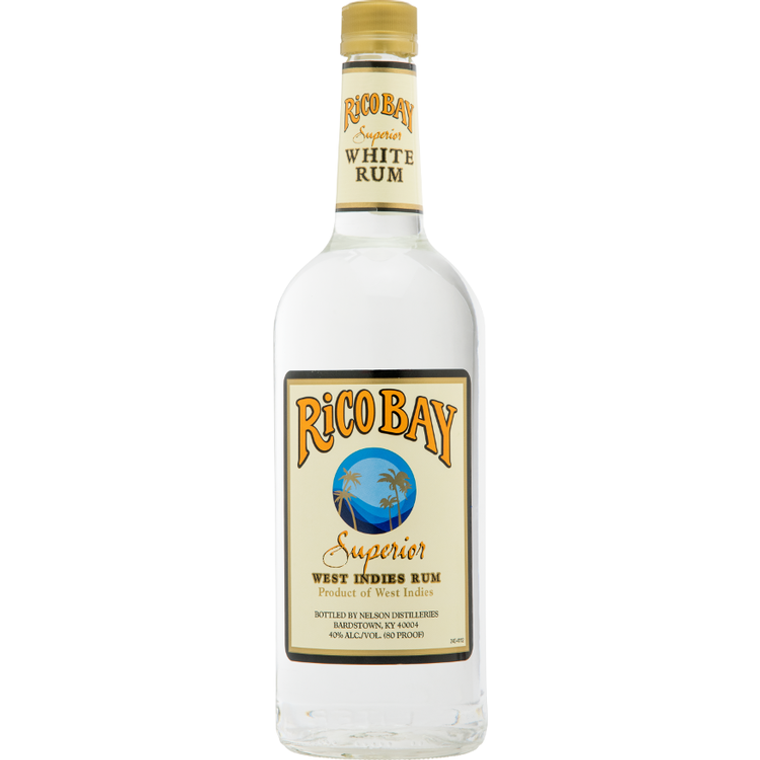 Rico Bay White Rum Bottle West Indies