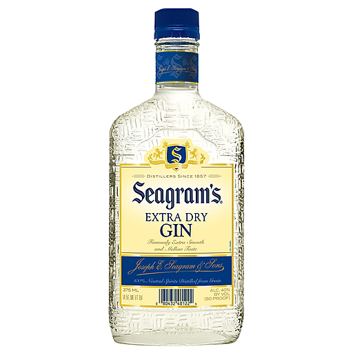 Seagram's 80 Proof Extra Dry Gin Bottle