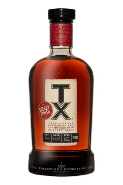 TX 101.6 Proof Sherry Barrel Straight Bourbon Whickey Bottle