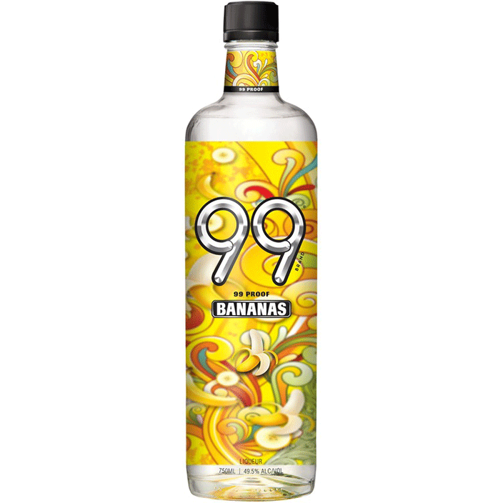 99 Brand Banana 99 Proof Liqueur Bottle