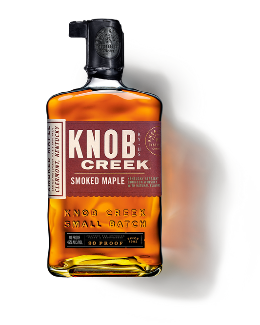 Knob Creek Smoked Maple 90 Proof Kentucky Straight Bourbon Whiskey Bottle