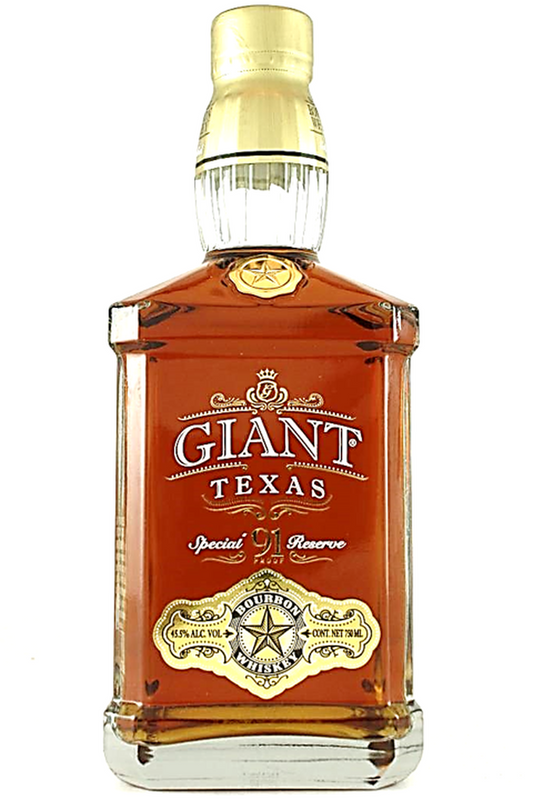 Giant Texas 91 Proof Whiskey Bottle