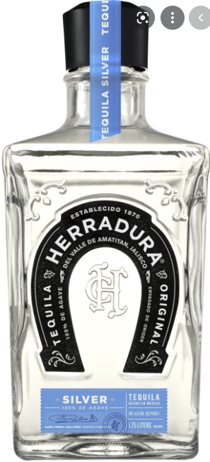 Herradura 80 Proof Silver Tequila Bottle