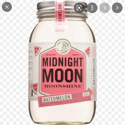 Midnight Moon Watermelon Cocktail Moonshine Jar