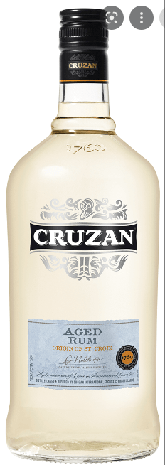 Cruzan 80 Proof Aged Light Rum Bottle