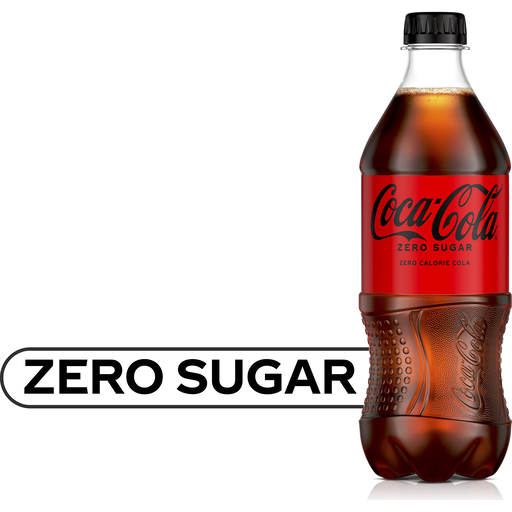 Coke Zero Sugar Soda Bottle