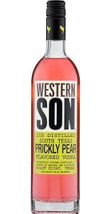 Western Son Distillery Gluten Free Prickly Pear Vodka Bottle Texas