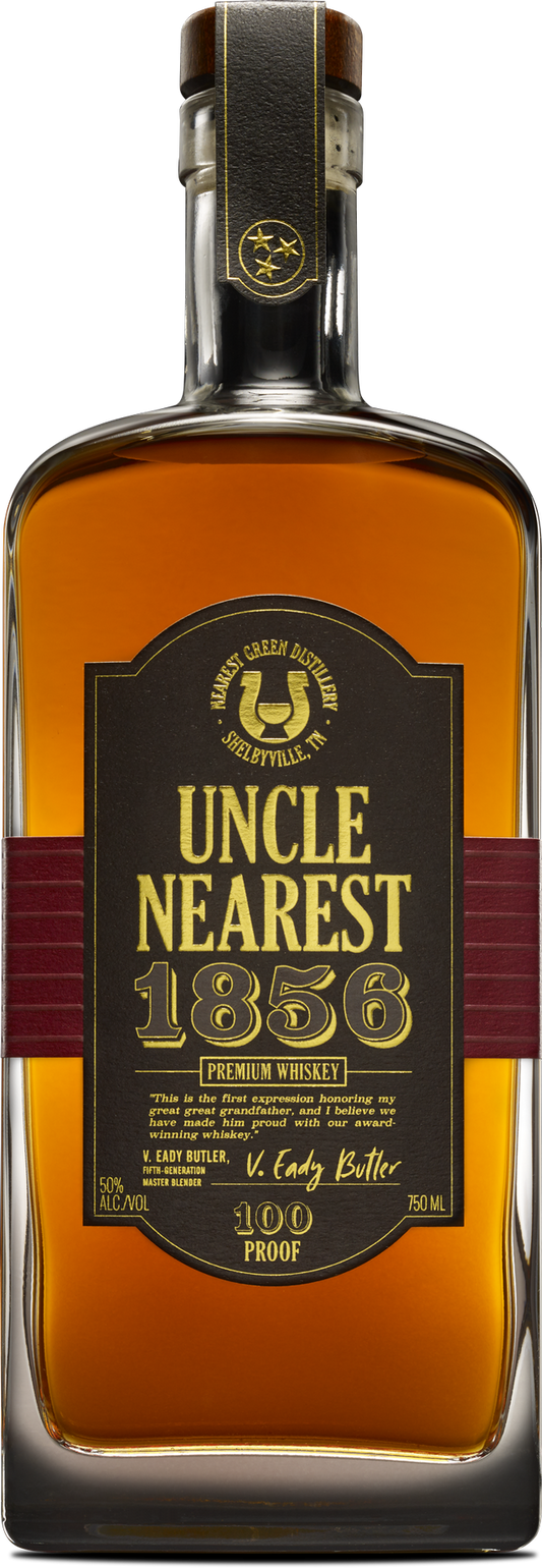 Uncle Nearest 100 Proof Premium Whiskey Bottle, 1856