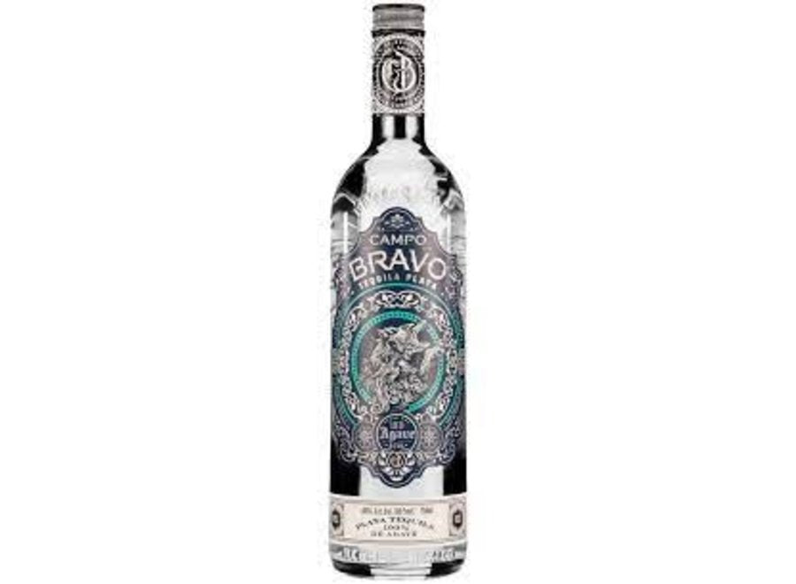 Campo Bravo Plata Tequila Bottle