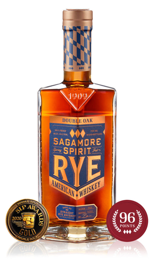 Sagamore Spirit 96.6 Proof Double Oak Straight Rye Whiskey Bottle