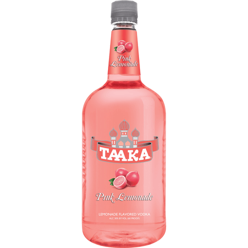 Taaka 60 Proof Pink Lemonade Vodka Bottle