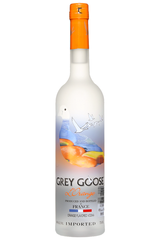 Grey Goose Orange Flavored 80 Proof Vodka Bottle