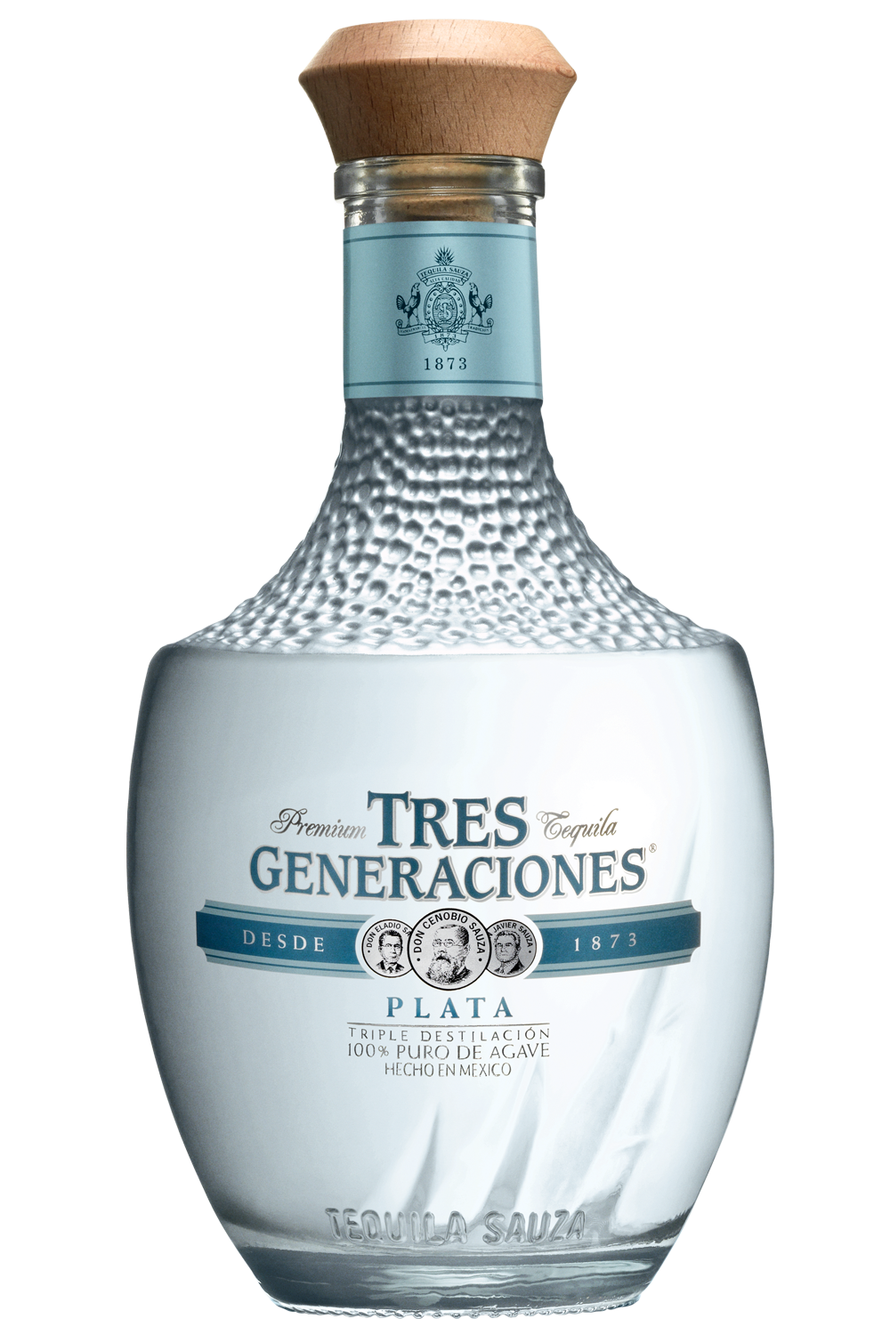 Tres Generaciones 80 Proof Plata Tequila Bottle