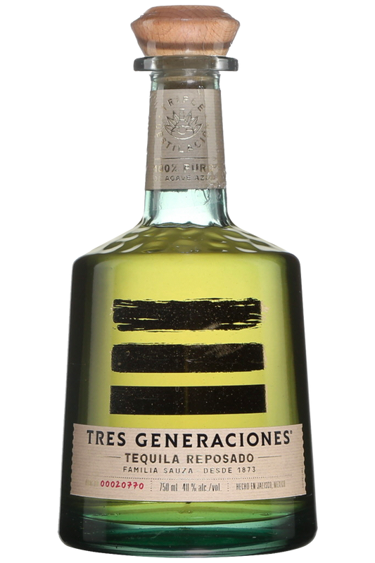 Tres Generaciones 80 Proof Reposado Tequila Bottle