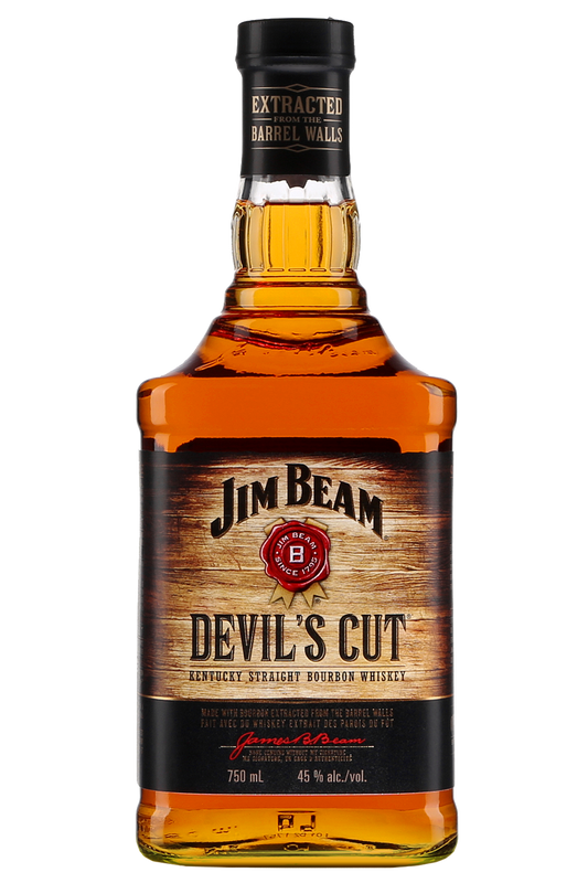 Jim Beam Devil's Cut 90 Proof Kentucky Straight Bourbon Whiskey Bottle