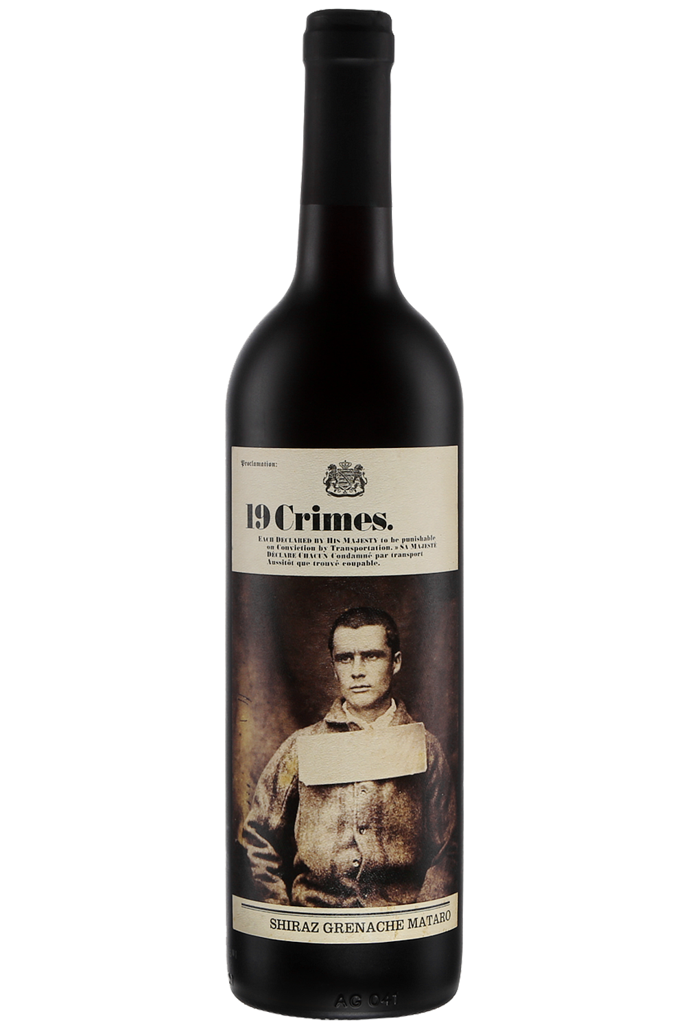 19 Crimes Red Wine Bottle