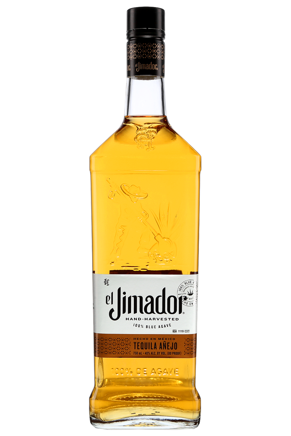 El Jimador 80 Proof Añejo Tequila Bottle