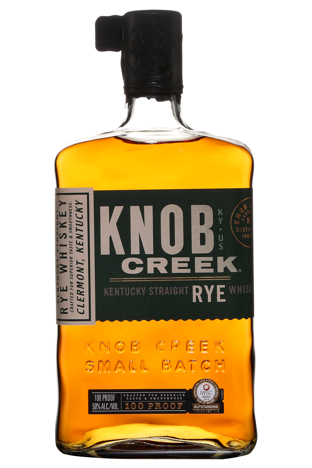 Knob Creek Small Batch 100 Proof Kentucky Straight Rye Whiskey Bottle