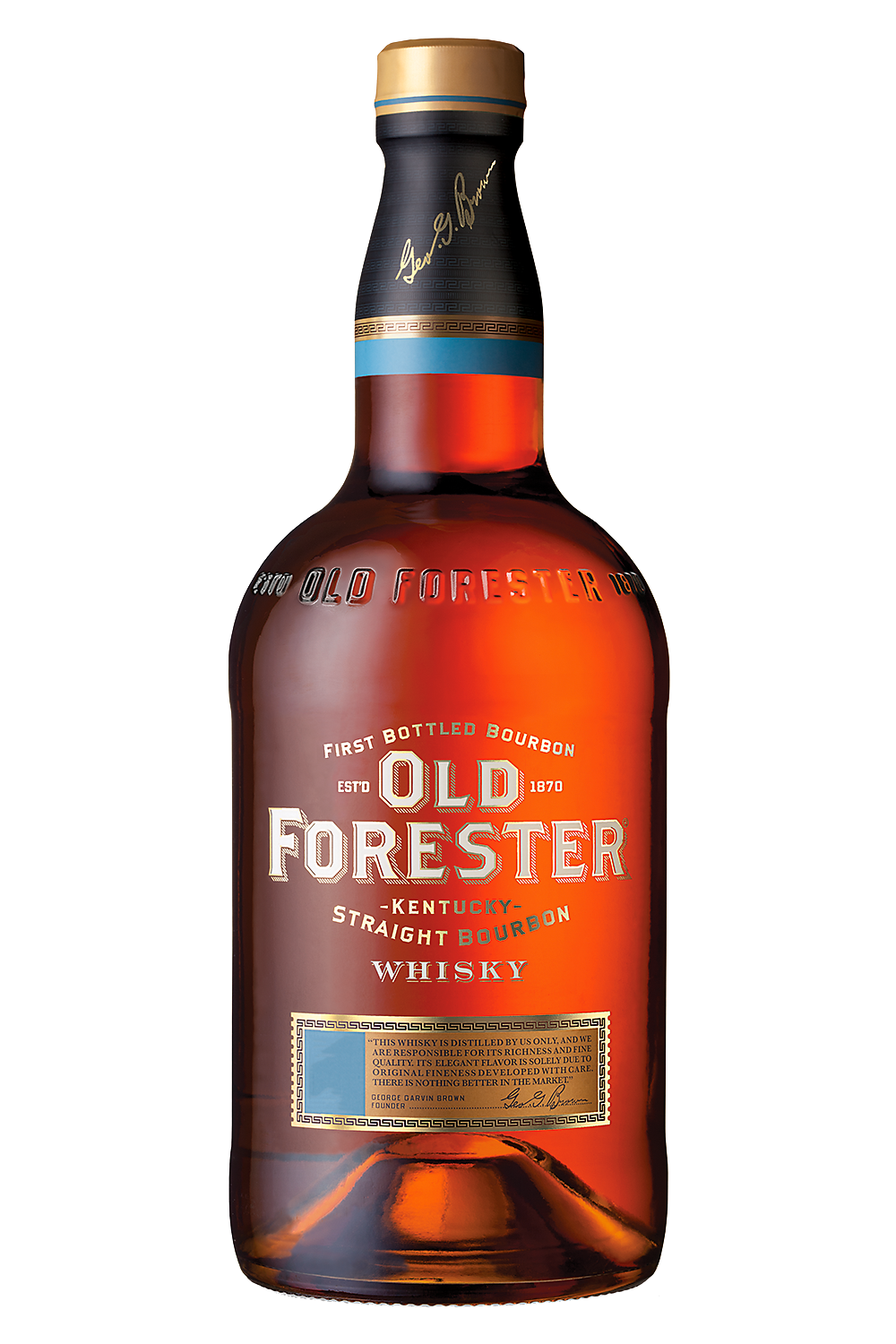 Old Forester 86 Proof Kentucky Straight Bourbon Whiskey Bottle