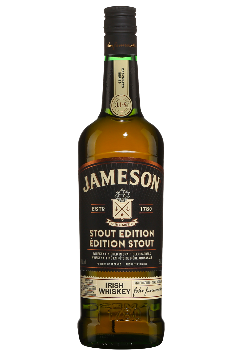 Jameson 80 Proof Caskmates Stout Edition Blended Irish Whiskey Bottle