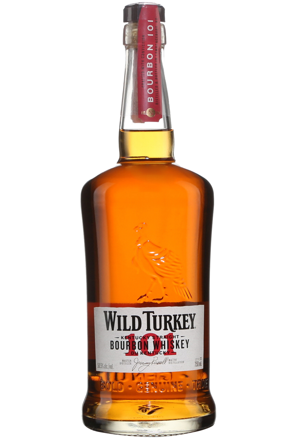 Wild Turkey 101 Proof Kentucky Straight Bourbon Whiskey Bottle