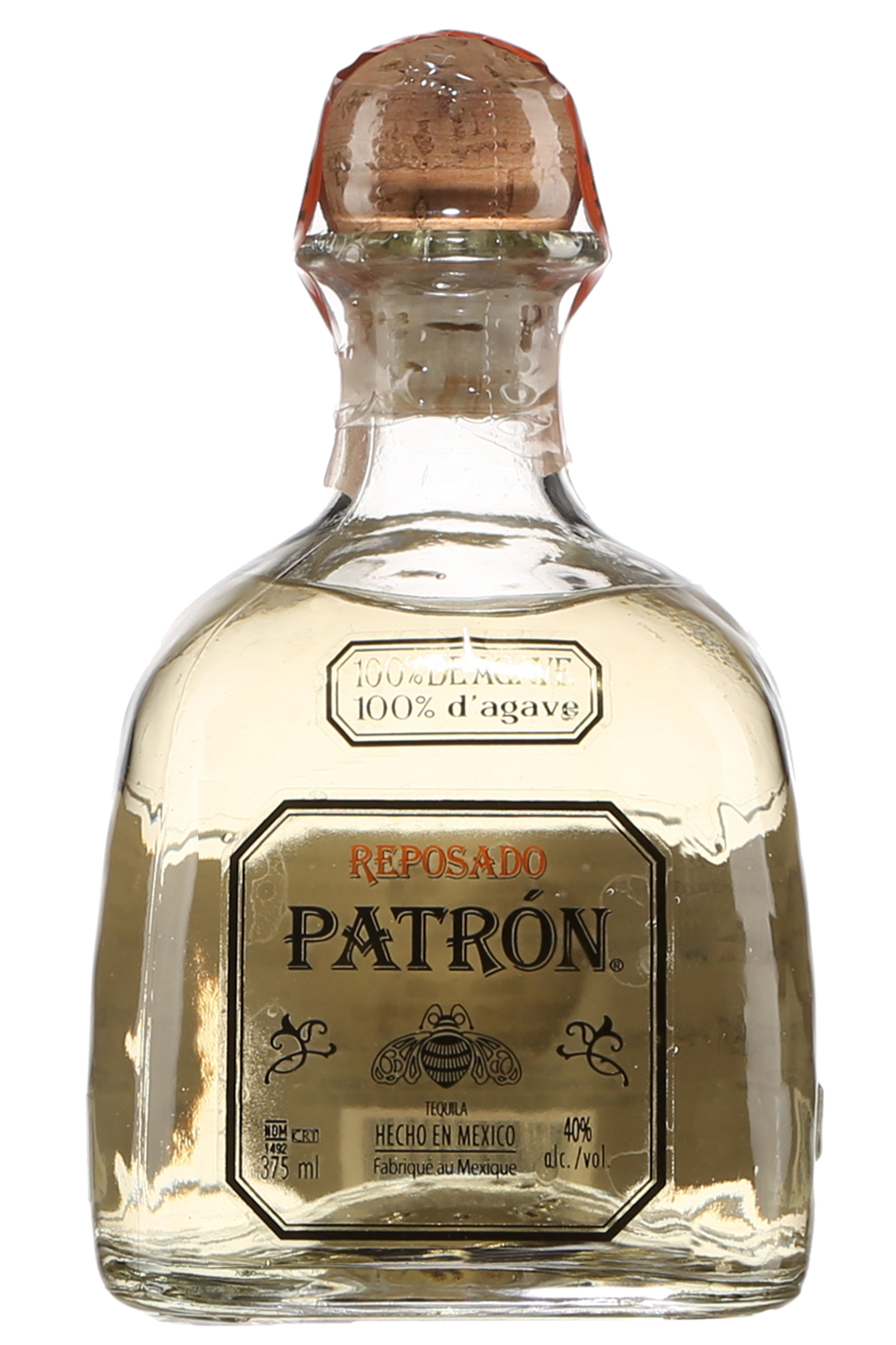 Patron 80 Proof Reposado Tequila Bottle