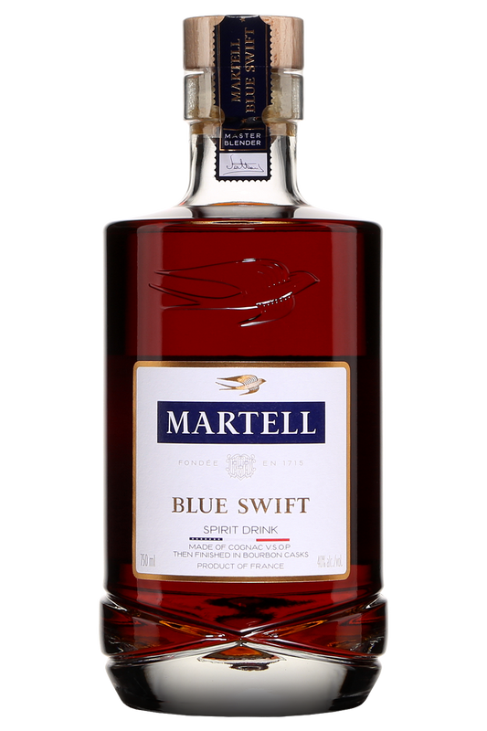 Martell 80 Proof Blue Swift with Cognac VSOP Spirit Drink Bottle