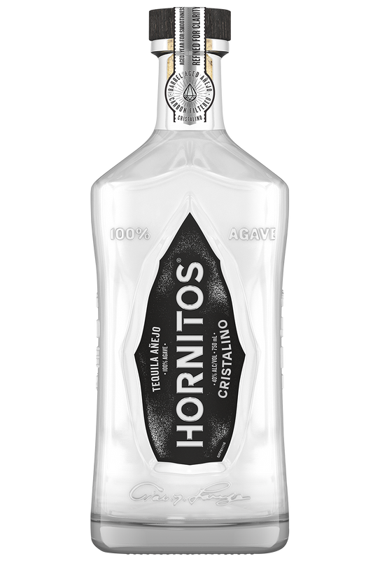 Hornitos 80 Proof Cristalino Añejo Tequila Bottle