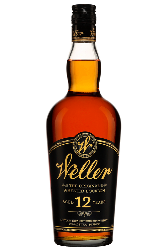 W. L. Weller 90 Proof Aged 12 Year Original Wheated Bourbon Whiskey Bottle