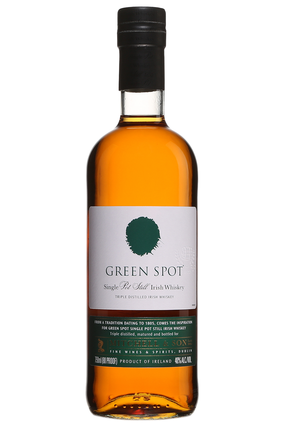 Green Spot Single Pot Still Irish Whiskey Bottle