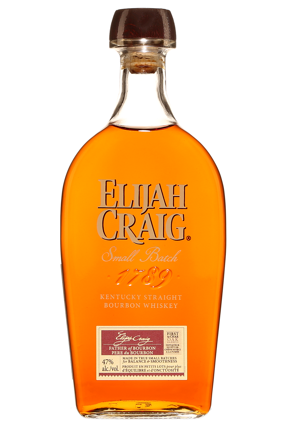 Elijah Craig 94 Proof Small Batch Kentucky Straight Bourbon Whiskey Bottle