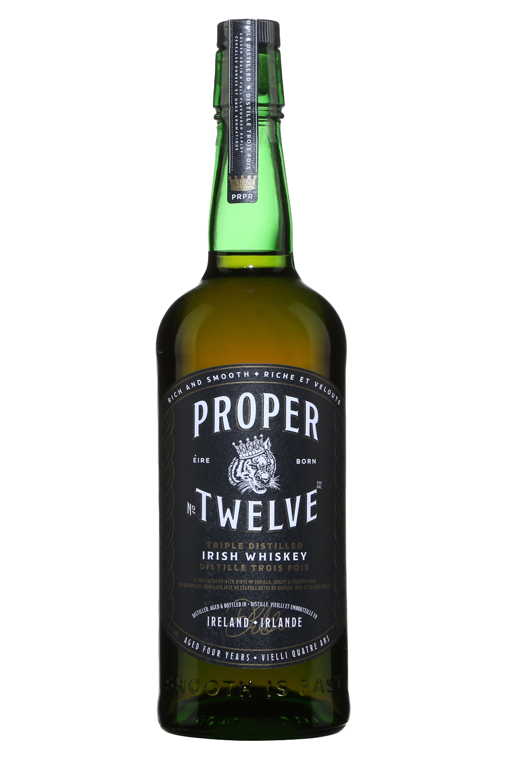 Proper No. Twelve 80 Proof Triple Distilled Irish Whiskey Bottle