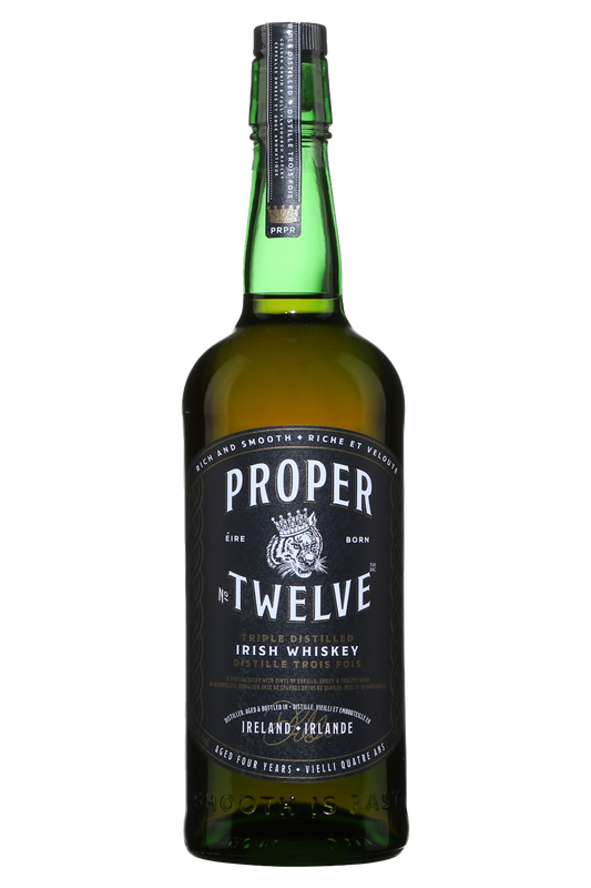 Proper No. Twelve 80 Proof Triple Distilled Irish Whiskey Bottle