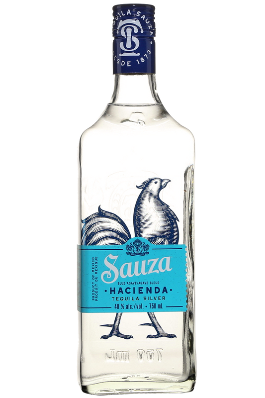 Sauza 80 Proof Hacienda Silver Tequila Bottle