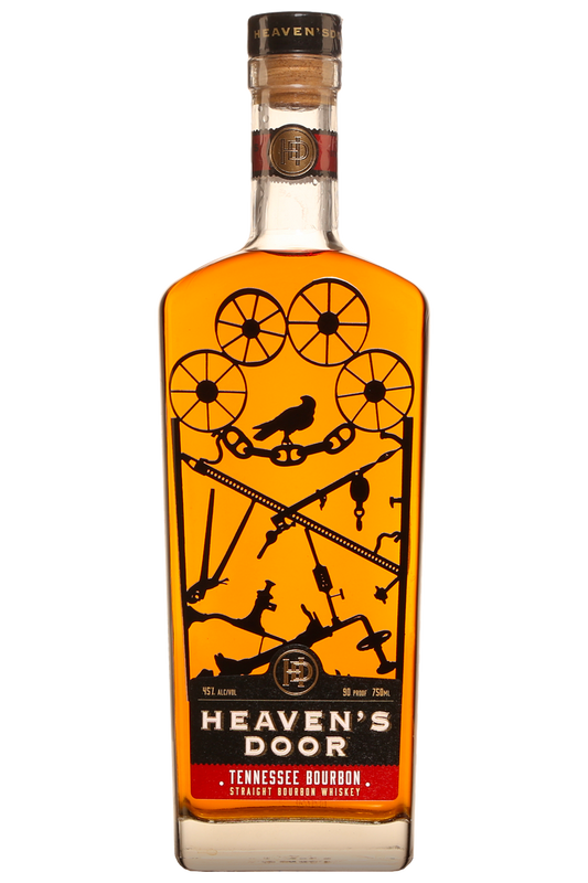 Heaven's Door 90 Proof Straight Bourbon Whiskey Bottle