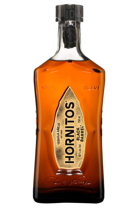 Hornitos Black Barrel Añejo Tequila Bottle