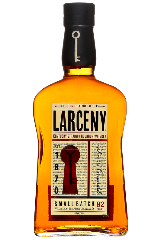 Larceny 92 Proof Kentucky Straight Bourbon Whiskey Bottle