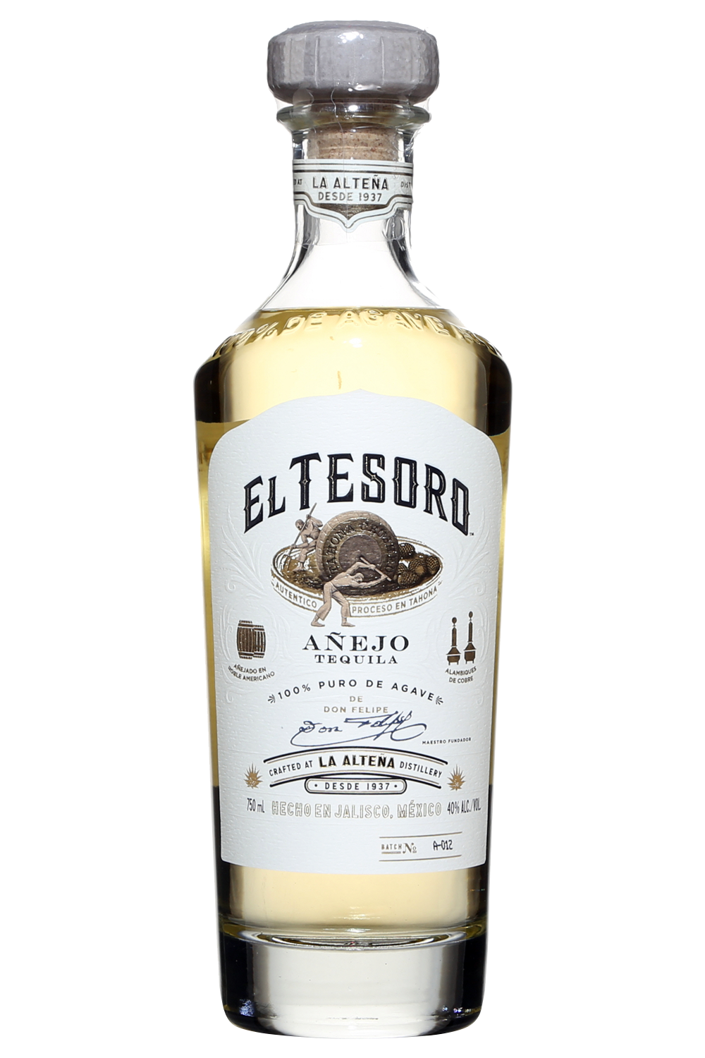 El Tesoro Anejo Tequila Bottle