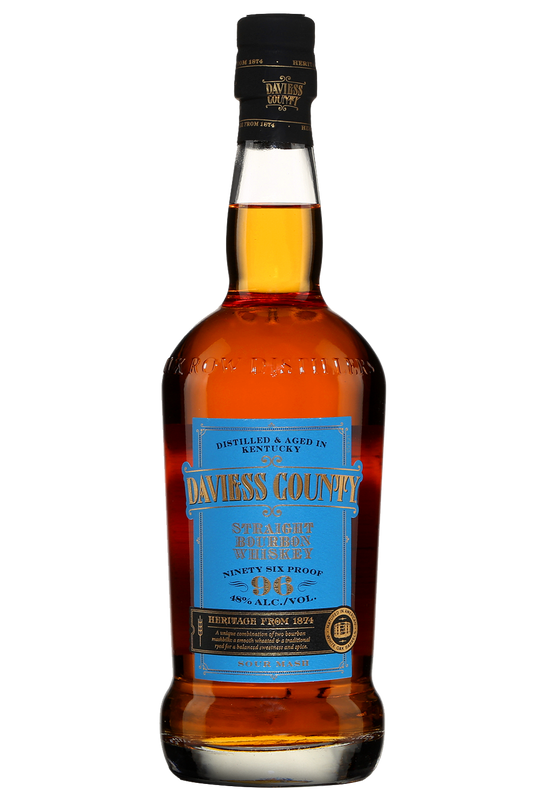 Daviess County 96 Proof Kentucky Straight Bourbon Whiskey Bottle