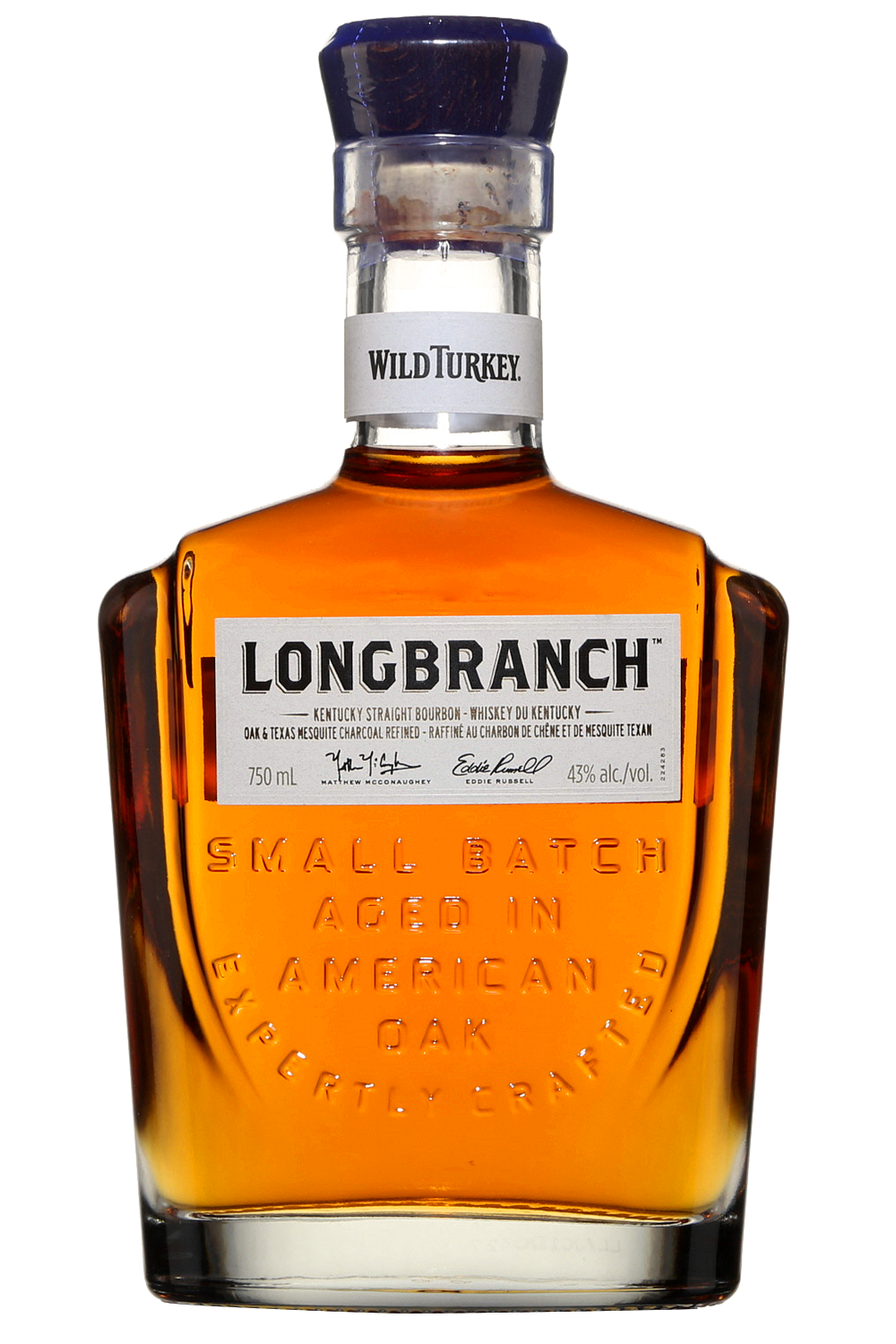 Wild Turkey Longbranch Small Batch Bourbon Whiskey Bottle