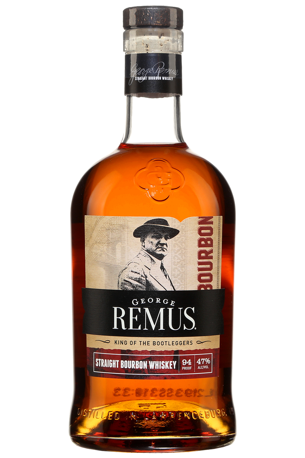 George Remus 94 Proof Straight Bourbon Whiskey Bottle