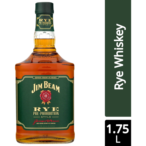 Jim Beam Rye Whiskey Pre-Prohibition Style Kentucky Straight