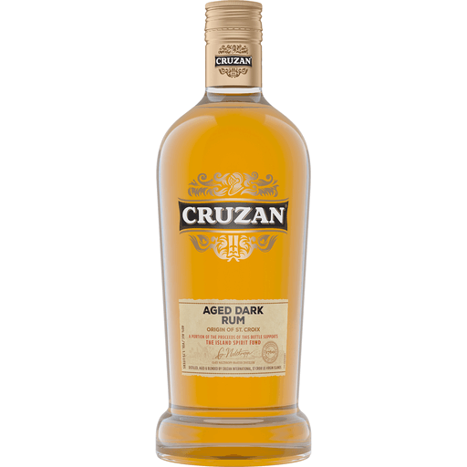 Cruzan 80 Proof Aged Dark Rum Bottle