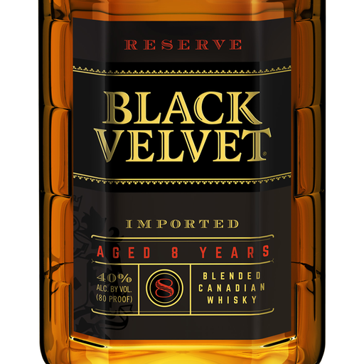 Black Velvet Reserve Aged 8 Years Blended Canadian Whisky Bottle