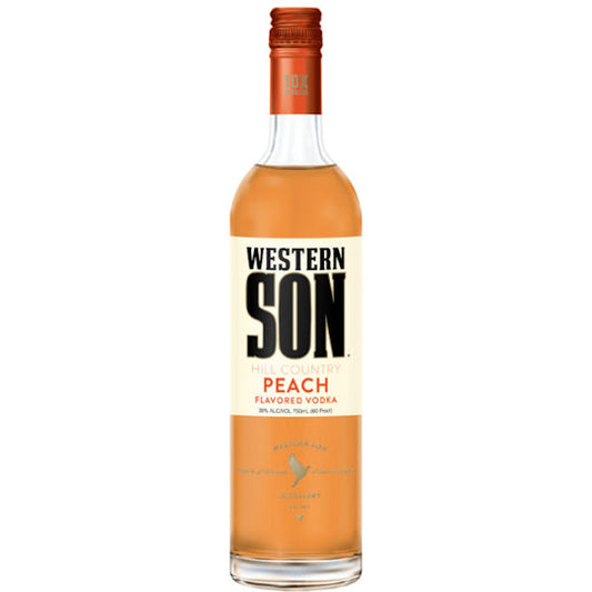 Western Son Distillery Peach Vodka Bottle